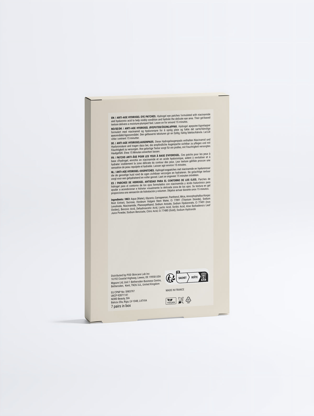 Hydrogel Anti-Aging Eye Patches